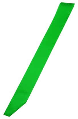 PATIKIL 63x4 Bandas de Satén en Blanco, Bricolaje Simple Cintas Graduación Reina Bandas Fiesta Accesorio para Graduado Fiesta Boda Banquete Halloween Decoraciones, Verde