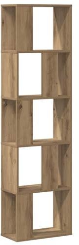 vidaXL Bücherregal 5 Böden Artisan-Eiche 45x23,5x162,5 Holzwerkstoff