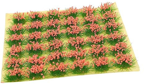 VILLCASE Miniature Grass Model Tuft Fake Flower Cluster Diy Artificial Plant Gaming Scenery Lawn Decor