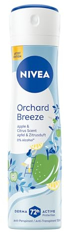 NIVEA Orchard Breeze Artist Edition Deo Spray, Deodorant für 72h Anti-Transpirant-Schutz gegen Schweiß und Geruch, Deospray mit fruchtigem Duft (150ml)