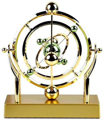 Celestial Orbit Perpetual Motion Machine,Kinetic Art Desk Toy with 360° Rotating Pendulum, Educational Science Decor for Home & Office,Cool Gadgets Physics Teacher Gifts