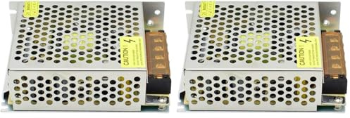 Fuente de alimentación estabilizada tempo di saldi de 12 V, 5 A, 60 W, conmutador, transformador de, excelente para iluminación LED y videovigilancia E33 (Paquete de 2)