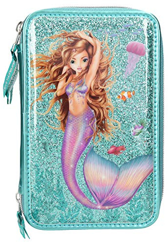 Depesche 10385 Fantasy Model Mermaid Federtasche 3 Fach türkis deutschsprachige Ausgabe