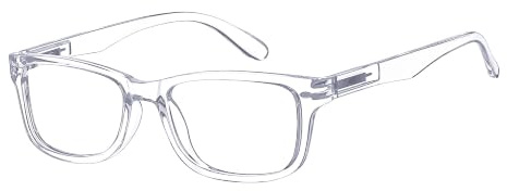 Eyekepper Vintage Lesebrille mit Federscharnieren, Transparent, +4,00 dpt | Klassisches Vintage-Design, leichter Kunststoffrahmen, komfortable Federscharniere, geeignet für Damen und Herren beim Lesen