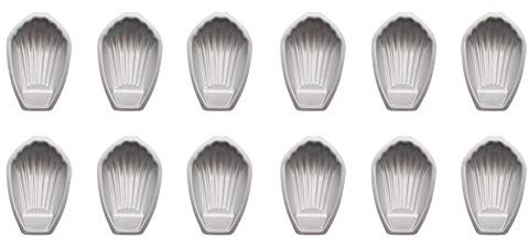 CANDeal Lot de 12 moule a madeleine individuelles, moule à gâteau en forme de coquillage