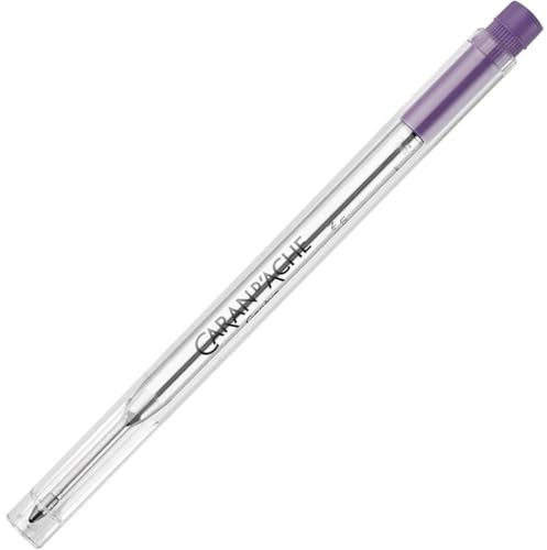 Caran d'Ache Kugelschreibermine Goliath Mine Medium in Violett, Länge: 12,3 cm, Durchmesser: 0,9 cm, 8.421.111, Lila