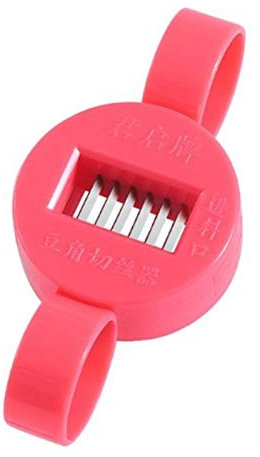 Runner Bean Stringer and Slicer, Vegetable Cutter, Shredded Device Cutter Gadget for Kitchen, Red