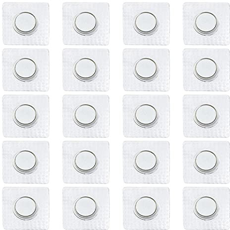 FYSL 20 Stücke Magnetverschluss 15mm Unsichtbare Magnetknopf, Hidden Sew Magnetverschluss, Magnetische Knopf Druckknöpfe, Versteckte Geldbörse Verschluss für Nähen DIY