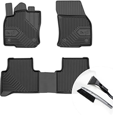 moto-MOLTICO Gummimatten Auto, 4-teiliges Set, Allwetter Gummi Fußmatten mit Rand, Antirutsch & Wasserfest Autoteppiche - passend für VW Touran II ab 2015