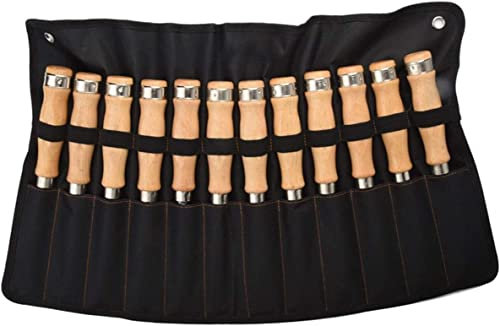 OITTo Wood Chisel Set Cr-V Construction for Carving Wood High Impact Handle,12-Piece Set,Cutter Head Width - 6mm-32mm