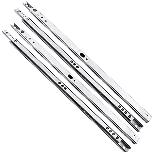 2 Paar Schubladenauszug Schubladenschienen, 17 mm * 310 mm Schubladenführungen, Schubladen Schienensystem mit Teilauszug