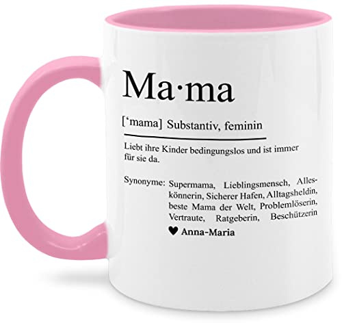 Tasse Tassen 325ml - Mama Geschenk Definition I Weihnachten I Substantiv I Geschenkidee Geburtstag Mutti Danke sagen - 325 ml - Rosa - geschenke für werdende mütter muttertagstasse mom der welt