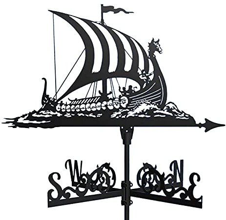Girouette pour Toit – Girouette de Ferme sur Le Toit Indiquant la Direction du Vent sur Le Toit extérieur, Montage sur Le Jardin