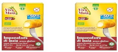 PROBIOS IMPANATURA DI MAIS ITALIANO ORGANIC BREADING CORN FLOUR 375 g (Confezione da 2)