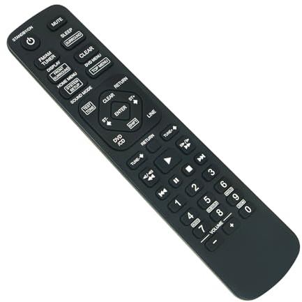 AXD7407 Telecomando sostituito -VINABTY-fit per telecomando del lettore DVD Pioneer AXD7407 XVDV350 DCS232 S-DV232 XV-DV240 SDV232 XV-DV131 XV-DV151 XV-DV232 XV-DV340 XV-DV430