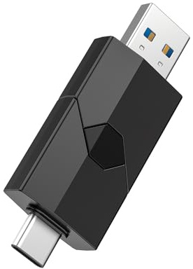 RAOYI Unidad flash USB C de 256 GB 2 en 1 tipo C + unidad flash USB 3.0 dual OTG retráctil tipo C, memoria USB C portátil para iPhone 15, iPad Pro, Android, smartphone, tablet, PC (negro)