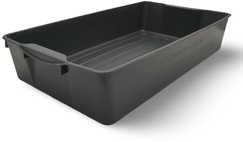 Katzenklo Offen 58x32x11 cm Schalentoilette Katze Anthrazit Katzentoilette