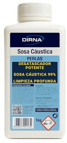 Sosa Cáustica Perlas Potente Desatascador Tuberías Cocina Baño Fórmula Fuerte Elimina Grasa Pelo Residuos Uso Doméstico Limpieza Profesional 1kg Alta Pureza Efectividad Rápida Pack Ahorro