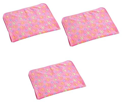 Supvox 3stücke Kuscheldecke Für Hunde Und Katzen Flauschige Warme Fleece-Decke Mit Pfoten-Design Für Sofa Bett Oder Für Kleine Haustiere