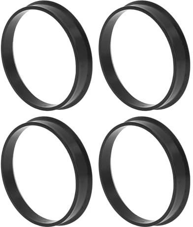 A ABSOPRO Bagues De Centrage De Moyeu De Roue Noires 4Pcs en Polycarbonate | Diamètre Intérieur 54.1mm, Diamètre Extérieur 58.1mm, Épaisseur 10mm, Installation Directe, Réduit Vibrations