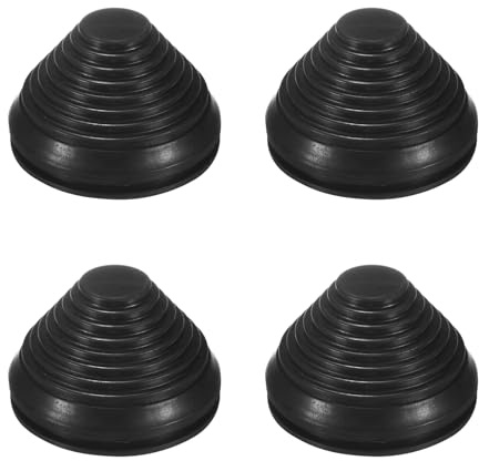 M METERXITY 4-Pack Rubber Grommets for Wiring 70mm Flexible Drill Hole Grommets Cable Cord Grommet Firewall Hole Plug for Cables/Wires Through Protection [Black, Tower-Shaped]
