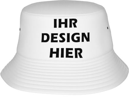 ROHBVMN personalisiert Cap personalisierte Bucket hat personalisierte Fischerhut personalisiertes anglerhut–Sonnenhut selbst gestalten mit Foto/Logo/Text Bier Hut für Männer & Frauen