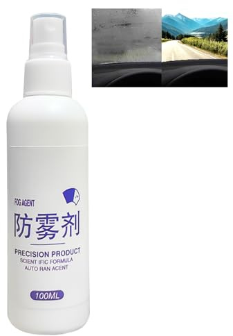 Scheiben Anti Beschlag Mittel, Antibeschlag Spray, Anti Fog Spray, Schnellwirkender Entnebeler Für Fenster Spiegel Duschen Helme Brillen, Schutz vor Regen und Nebel klare Sicht, 100ml
