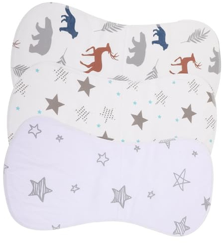 Anneome 3 piezas Paquete de Algodón para Bebés Absorbentes y Suaves Paños para Eructos Unisex Toallas Transpirables para Recién Nacidos Protección contra Salpicaduras y Humedad