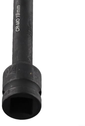 Zilimontt /2-Inch Drive Wrench Hex Socket Head Adapter Spanner Converter with 12-19mm Sizes for Electric and Pneumatic Tools Made of Chrome Vanadium Steel(19mm)