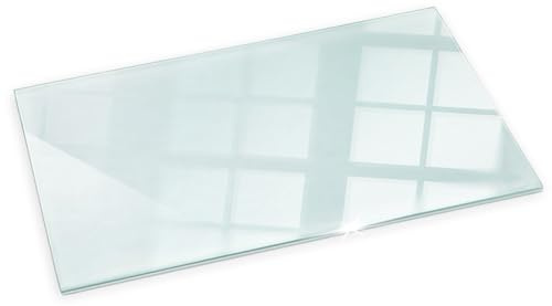 Kaminofen Glasplatte 100x50 cm Hitzeschutz für Kamin Ofenglas Elegante Klarglas Kaminplatte Kaminglas Rechteckig Bodenplatte Funken- und Kratzfest Funkenschutzplatte Gehärtetem Glas
