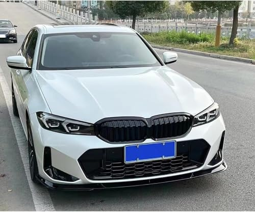 DRYFAL Auto Frontlippe Frontspoiler Lip Bodykit für BMW 3 Series G20 LCI 2023 2024 Frontstoßstange Lippe Splitter Spoiler Diffusor Protector