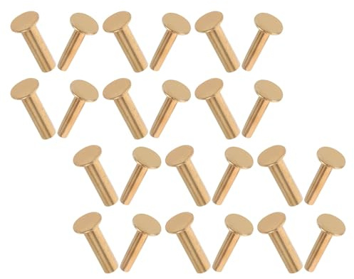 VALICLUD Rivets pour Couteaux 14 Paires 1,6 MM Cuivre Fixation Fiable pour Réparation Manche Bois Outils la Cuisine Accessoires Remplacement Rapide