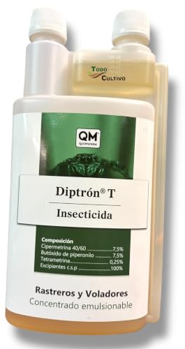 Insecticida líquido concentrado Tricomponente 1 litro (cipermetrina 7.5%/ tetrametrina 0.25%/ butoxido de piperonilo 7.5%) Diptr0n-T