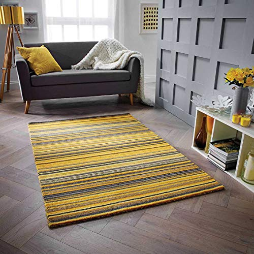 Rugs Direct Rug, 100% wool, Yellow, 80cm x 150cm