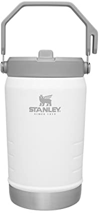 Stanley IceFlow Trinkhalmkrug mit Griff, 1,2 l, Deckel zum Aufklappen und Aufklappen, auslaufsicher, für Reisen und Sport, isolierter Edelstahl, BPA-frei, polarisiert