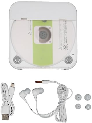 Portable Bluetooth CD Player, Portable CD Player Support CD, CD R, CD RW, MP3, WMA, AUX, with LCD Display Built in 1200mAh Battery