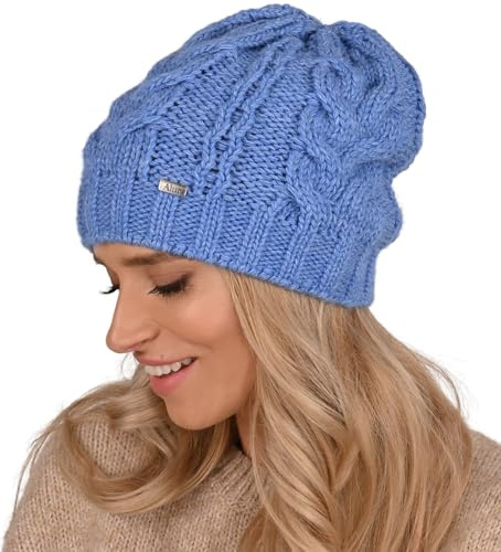 Alur Mütze Damen Beanie Wintermütze Strickmütze - Warme Elastisch Elegant Winter Mütze Eko - Weiches Garn Stilvoll Universell Warm