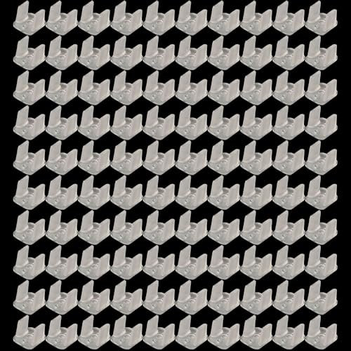 100 Stück LED Lichtschlauch Clips, LED Befestigungsclips Halter für 8mm Neon Wandmontage LED Lichterkette Wandleuchte Familie Parteien Festivals Hochzeiten (GT-0816)