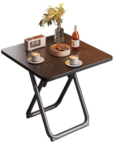 Klappbarer Esstisch, vielseitiger Klapptisch, Gartentisch Runder Klapptisch, Stehtisch Balkontisch Klappbar, Campingtisch Wetterfest für Outdoor Party Strand, BBQ(80cm/31.5in,Square table)