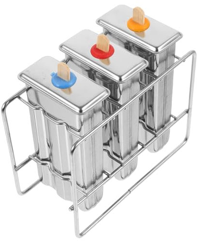 MAGICLULU Molde Para Paletas De Helado Acero Inoxidable Fácil De Usar y Desmoldar