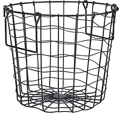 SYH&AQYE Cesto Portabiancheria Rotondo in Metallo, Cesto Portabiancheria in Filo di Ferro, Cesto Portaoggetti per la Cameretta, Cesto in Filo Metallico per Coperte, Asciugamani, Soggiorno D