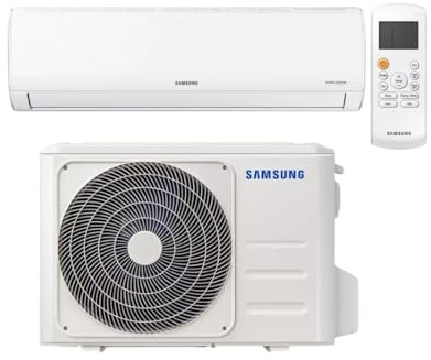 Climatizzatore Condizionatore Samsung AR35 Con Pompa di Calore, Gas Ecologico R32, Compressore Digital Inverter, Con Filtro Antibatterico HD e Kit di Montaggio Incluso (12000 BTU)