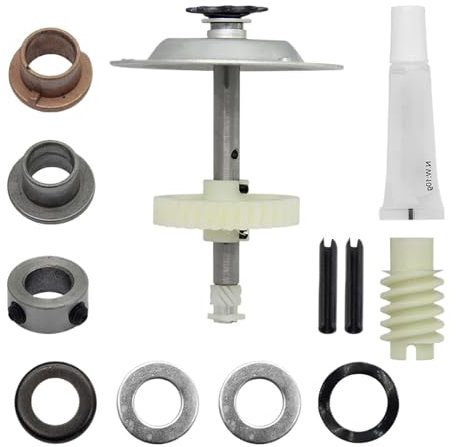 Wectirc Garage Door Opener Gear Kit,Stainless Steel Opener Gear Kit Garage Door Sprocket Kit - Worm Home Tools Low Noise Wear-Resistant Replacement Kit for Garage