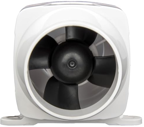 Szwaldaper 4 tum 270CFM länsluftfläkt In-line marin DC elektrisk fläkt båttillbehör 12V vit Marinblåsfläkt