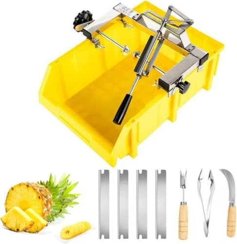 Sbucciatore per ananas con spaziatura regolabile e controllo a doppia leva per una lavorazione efficiente della frutta