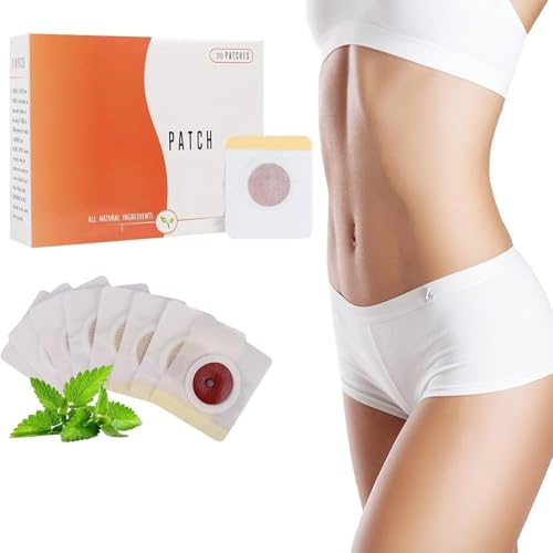 Cerotti Dimagranti Detox Ombelicali (30 Pezzi) - Patch Brucia Grassi Velocizzato per Addome e Pancia - Cerotti Snellenti per Persone in Sovrappeso e Obesi - Trattamento Slimming Comfort