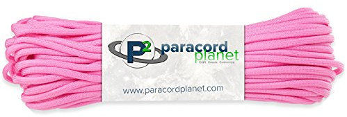 Paracord Reißfestigkeit Planet Typ III Nylon Paracord mit Hitze versiegelt Enden, rose pink, 10 Feet