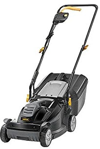 ALPINA BL 380 E Tondeuse Électrique Poussée, 38 cm, Moteur 1400W, Bac 40L, Hauteur de Coupe Réglable