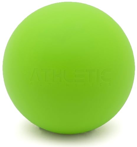Atletic AESTHETICS massageboll [6 cm diameter] – lämplig som en lacrosse-boll och fasciaboll för självmassage och utlösningspunktsterapi (exakt behandling av spänningar) (grön)
