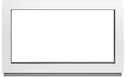 Komforta Festverglasung - Kellerfenster BxH: 85 x 40 cm Weiß Fenster 2-fach Fenster Für Gartenhaus/Garagenfenster - Premium Kunststofffenster BxH: 850 x 400 mm